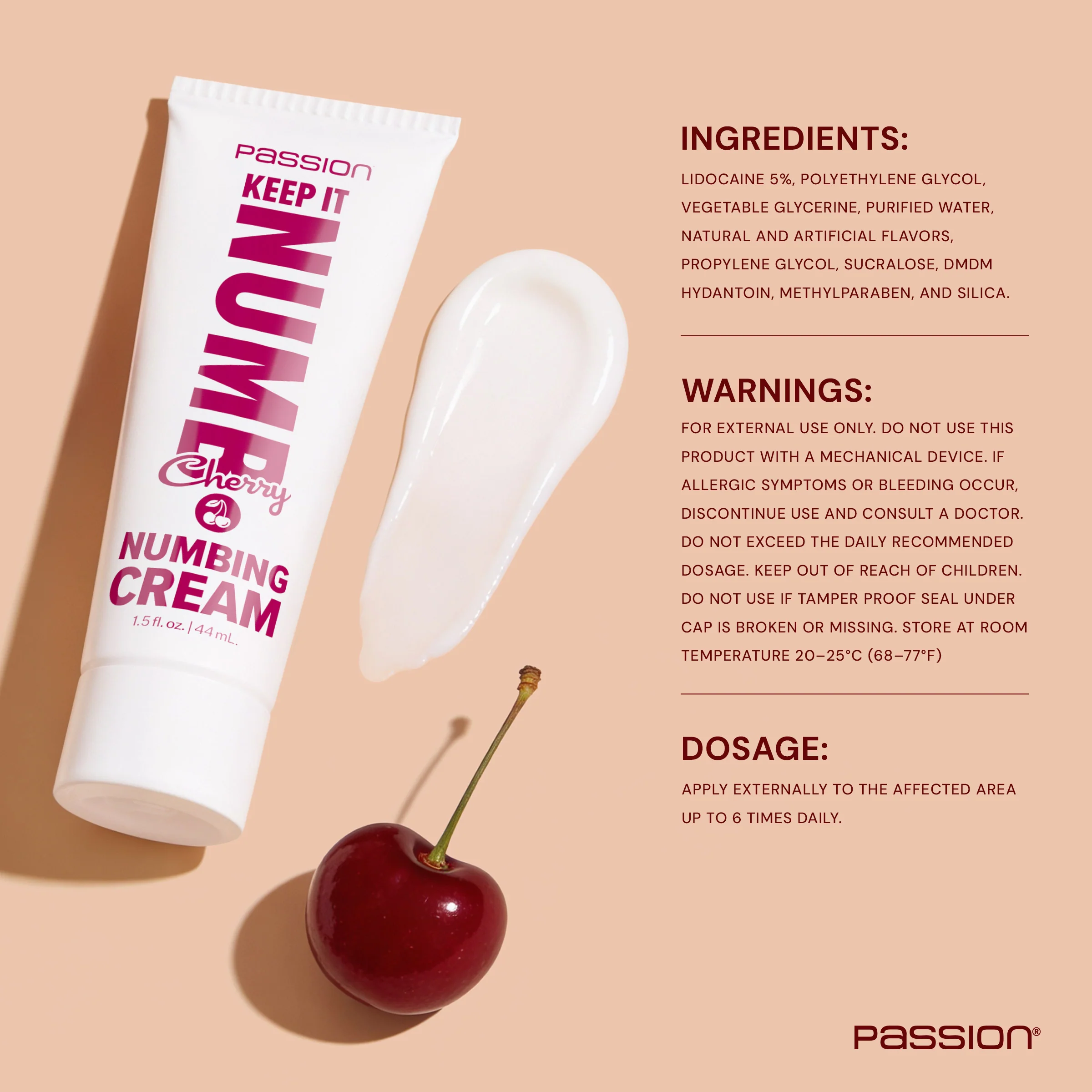 1.5oz Keep It Numb Cherry Numbing Cream - Image 4