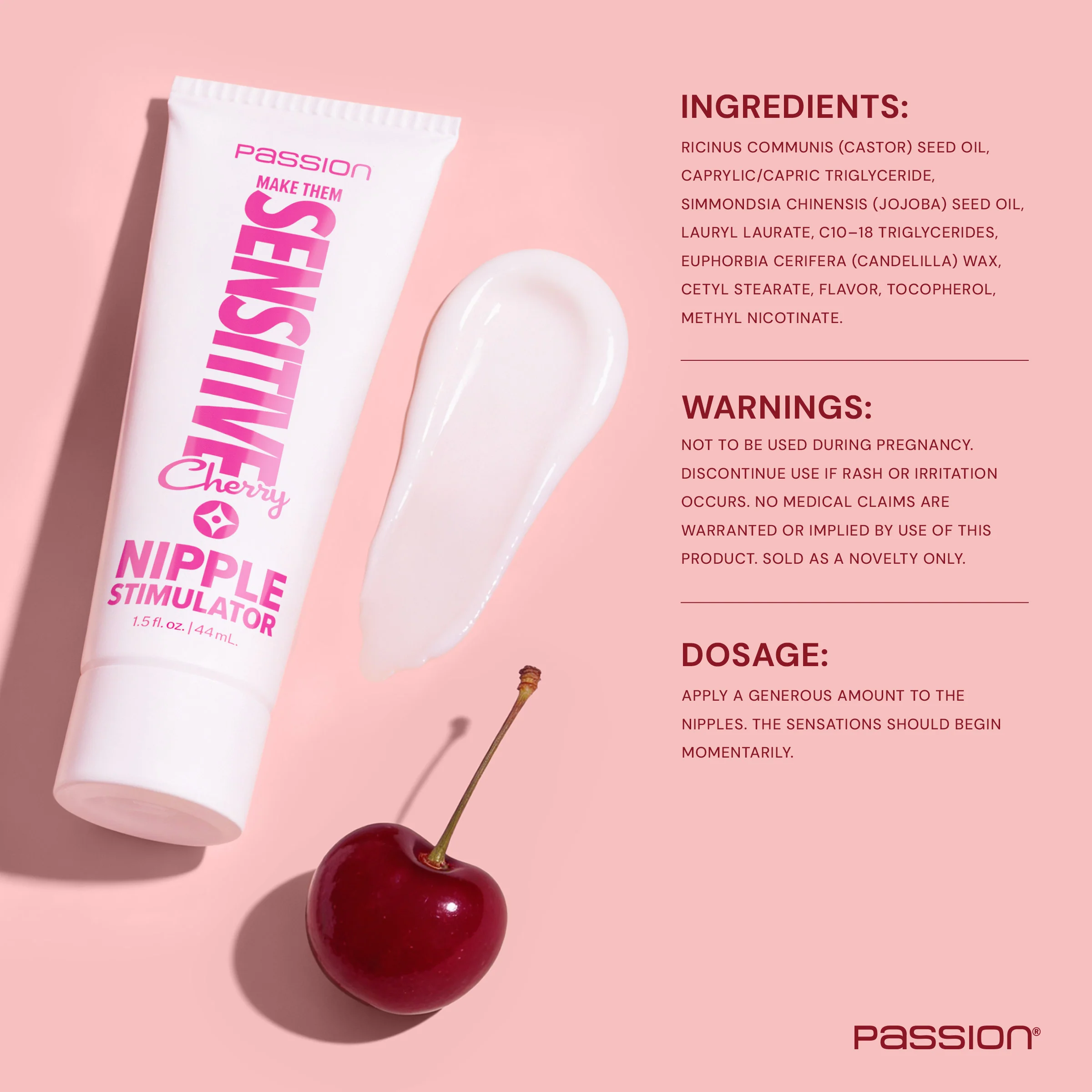 1.5oz Make Them Sensitive Cherry Nipple Stimulator - Image 4