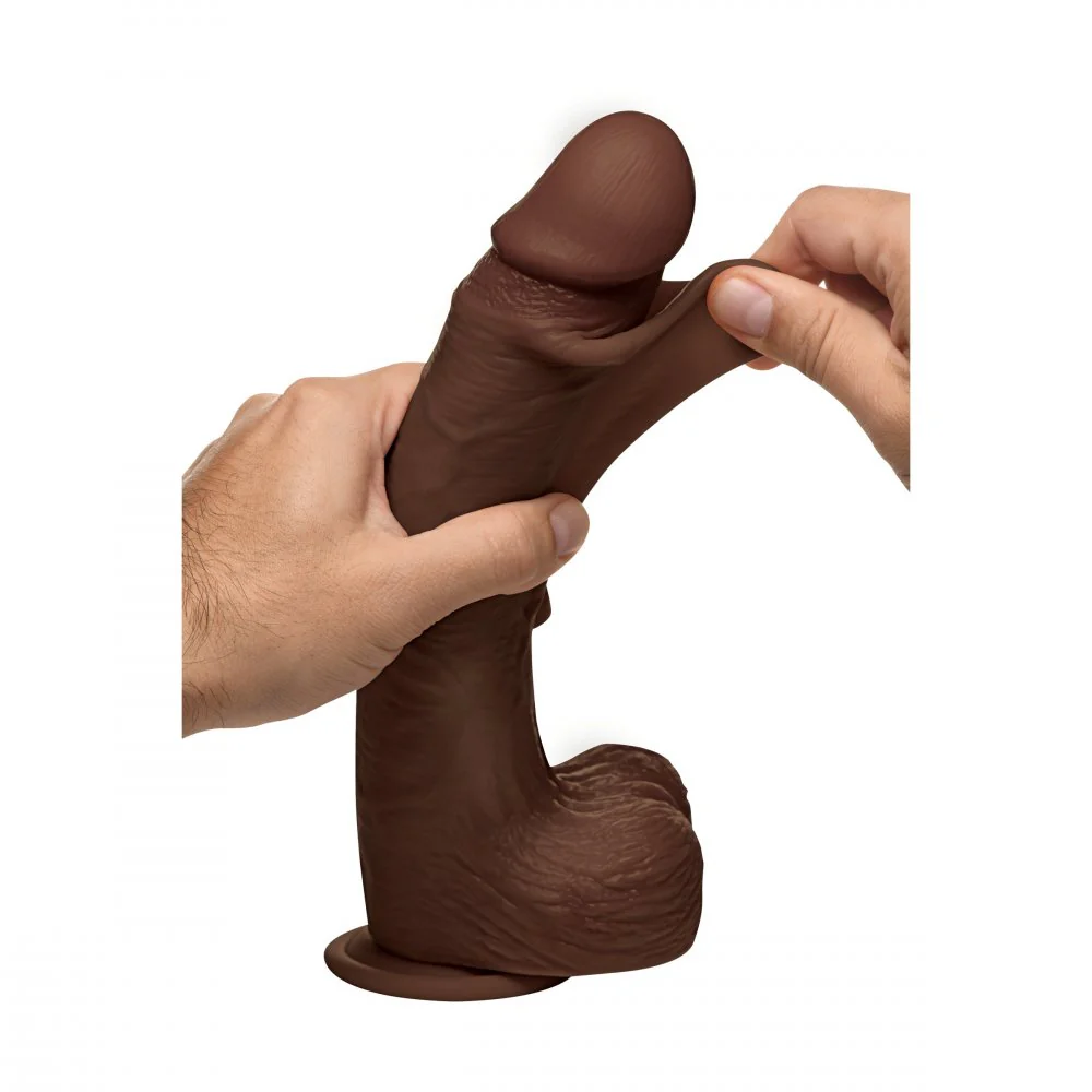 10 Inch Real Skin Silicone Dildo with Balls - Image 7