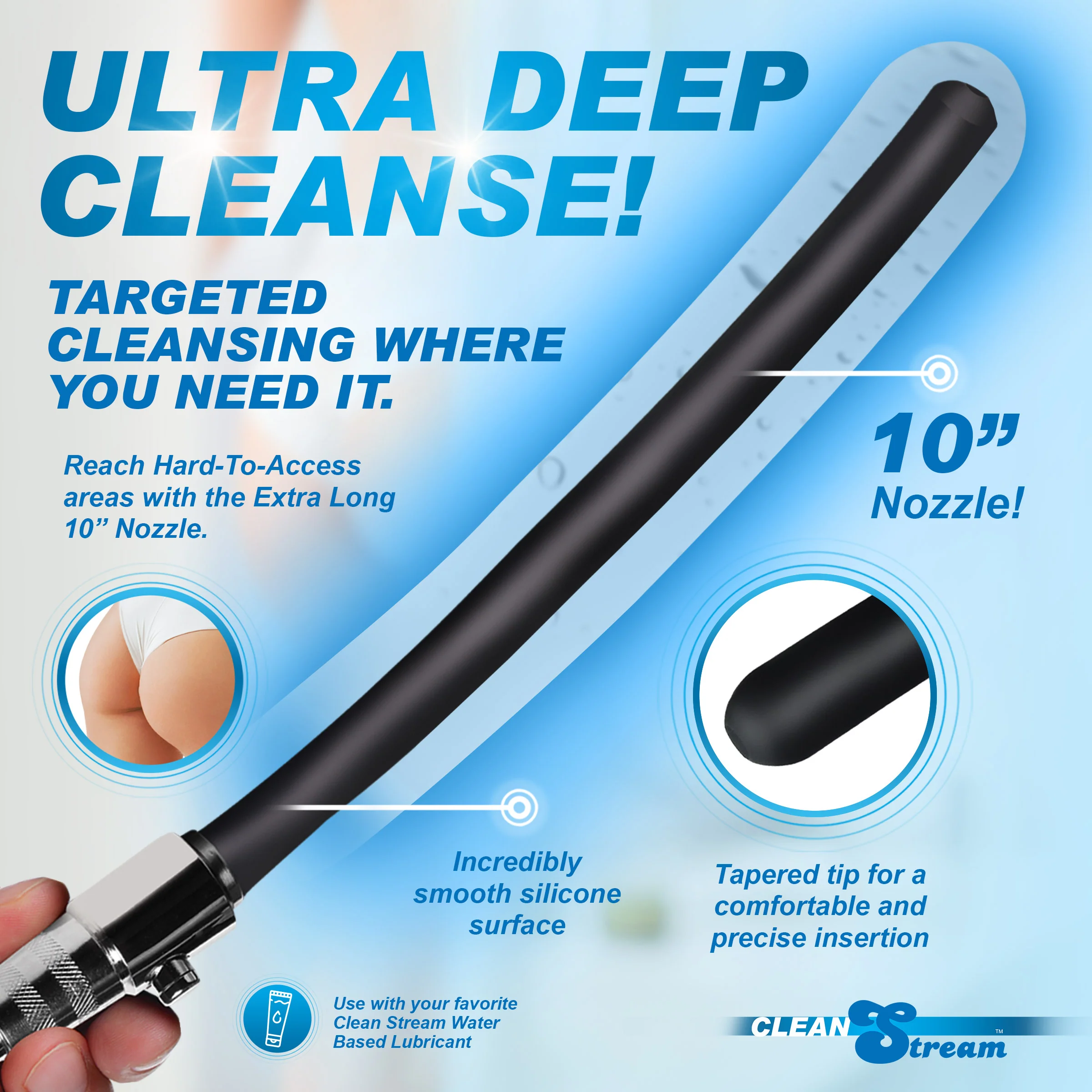 CleanStream 10 Inch Silicone Nozzle Attachment - Image 4