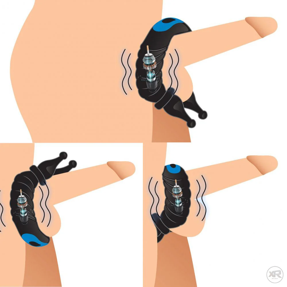 10X Cobra Dual Stimulation Silicone Cock Ring - Image 3