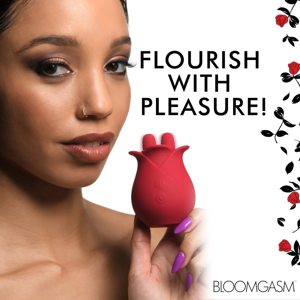 10X Fondle Massaging Rose Silicone Clit Stimulators - Image 6