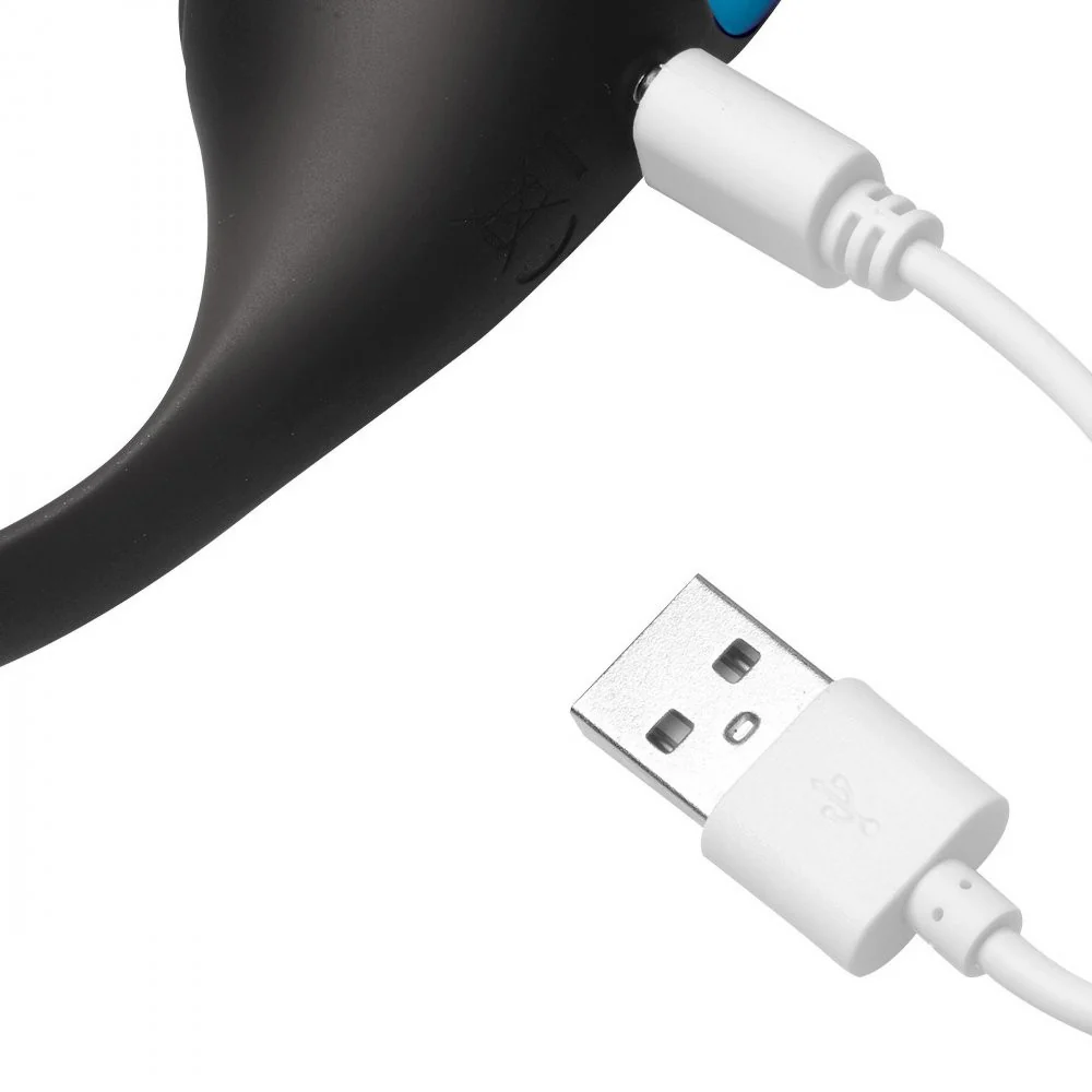 10X Inflatable and Vibrating Prostate Plug with Cock and Ball Ring - Image 4