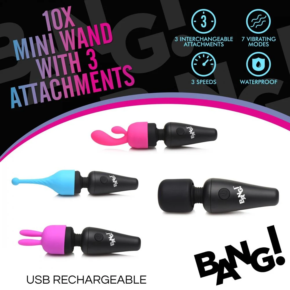 10X Mini Wand with 3 Attachments - Image 2