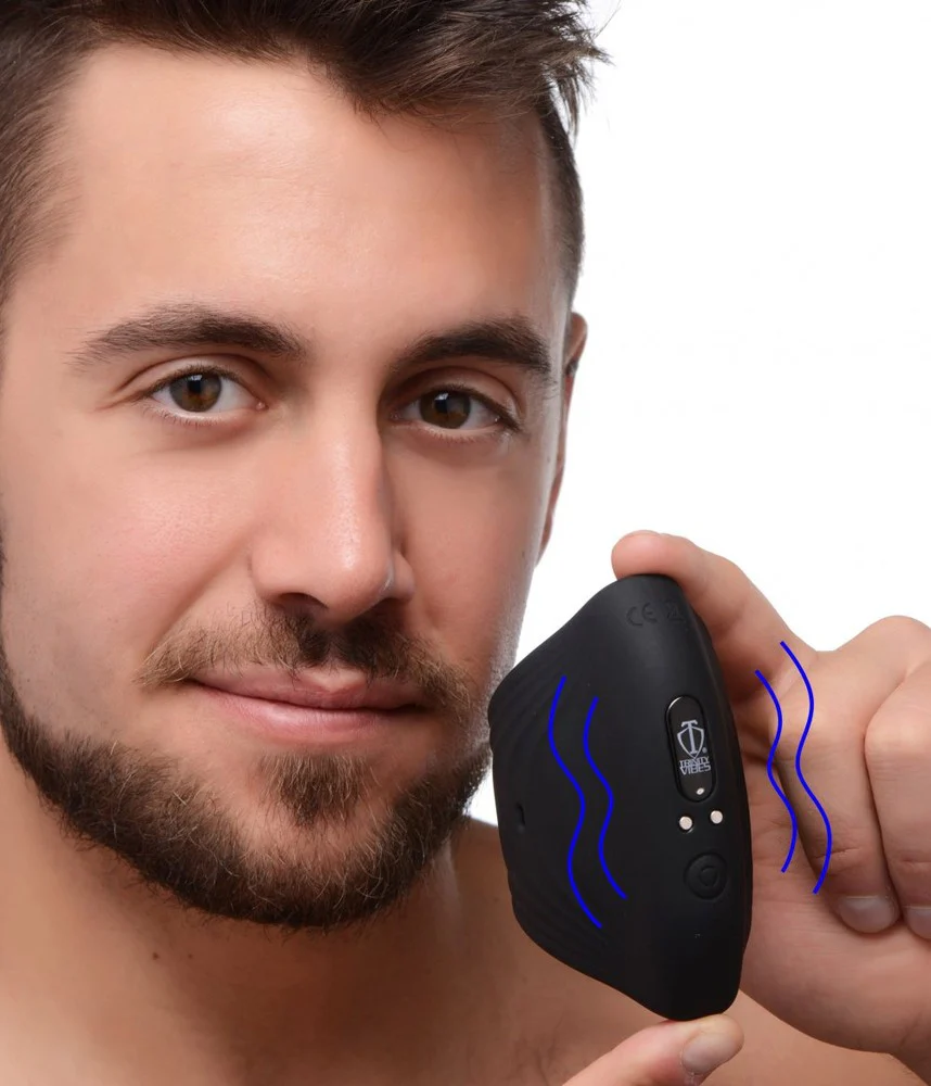 10X Pleasure Stroke Vibrating Silicone Penis Sleeve - Image 6