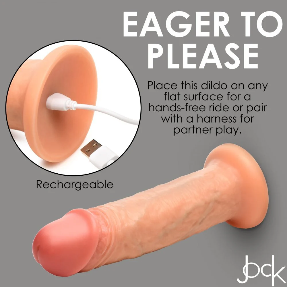 10X Real Skin 8 inch Vibrating Dildo - Image 10
