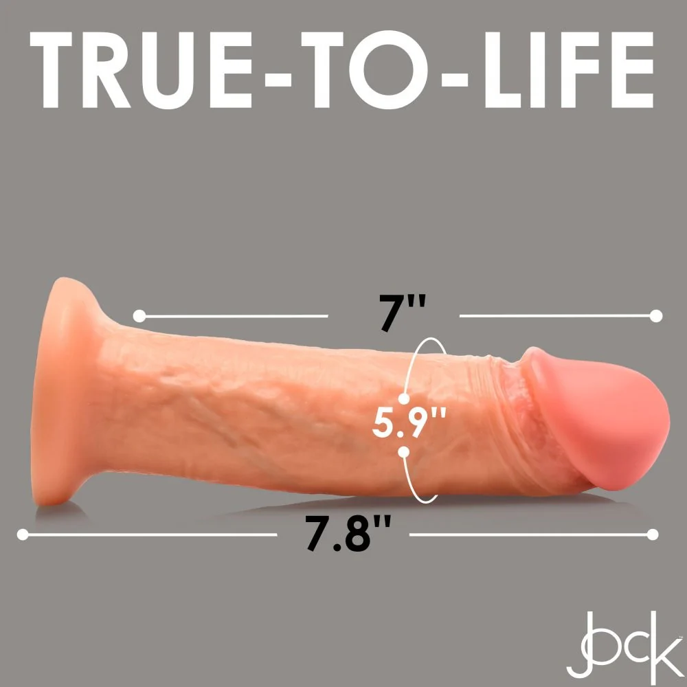 10X Real Skin 8 inch Vibrating Dildo - Image 4