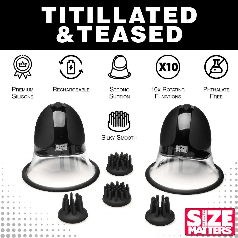 10X Rotating Nipple Suckers with 4 Attachments - Image 6