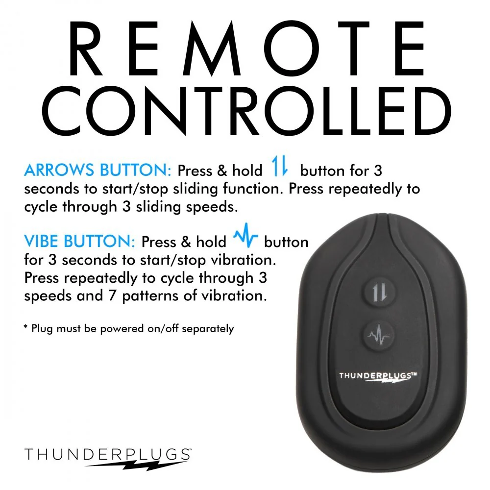 10X Sliding Ring Silicone Missile Plug with Remote - Image 7