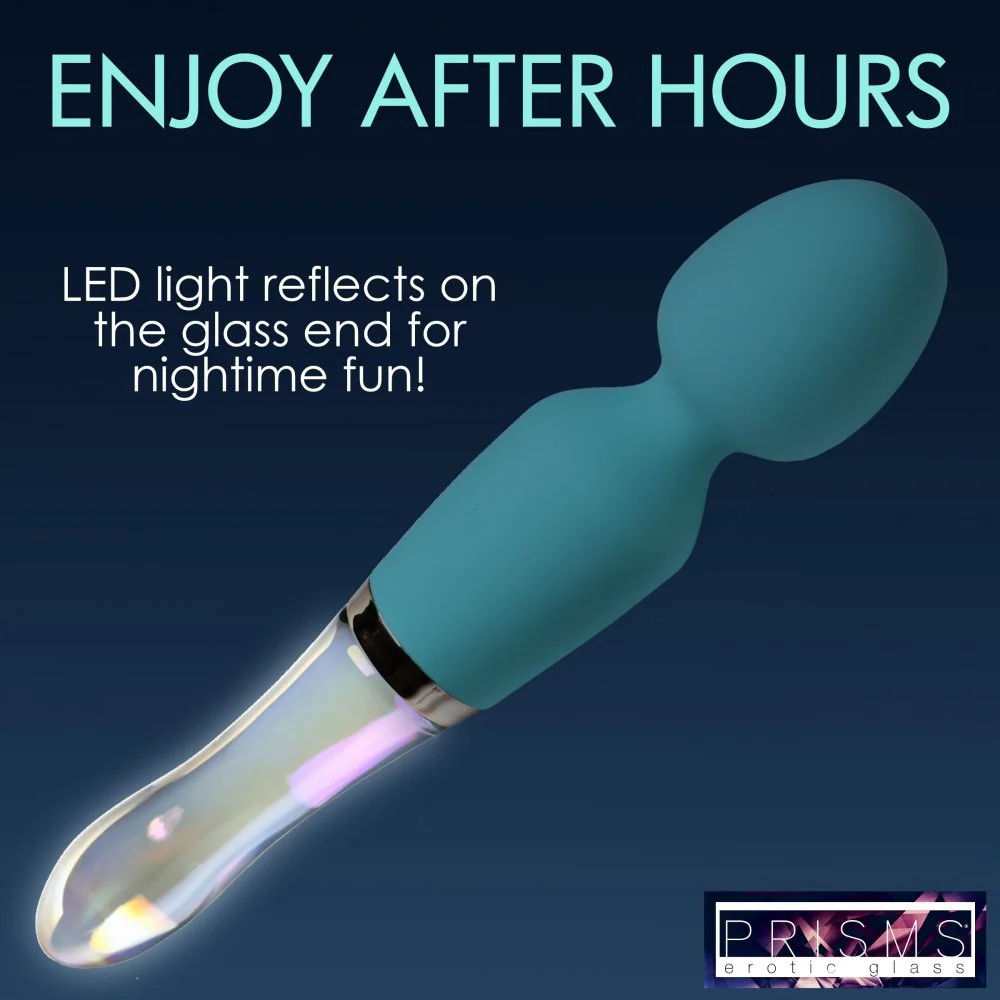 10X Turquoise Dual Ended Silicone and Glass Wand - Image 4