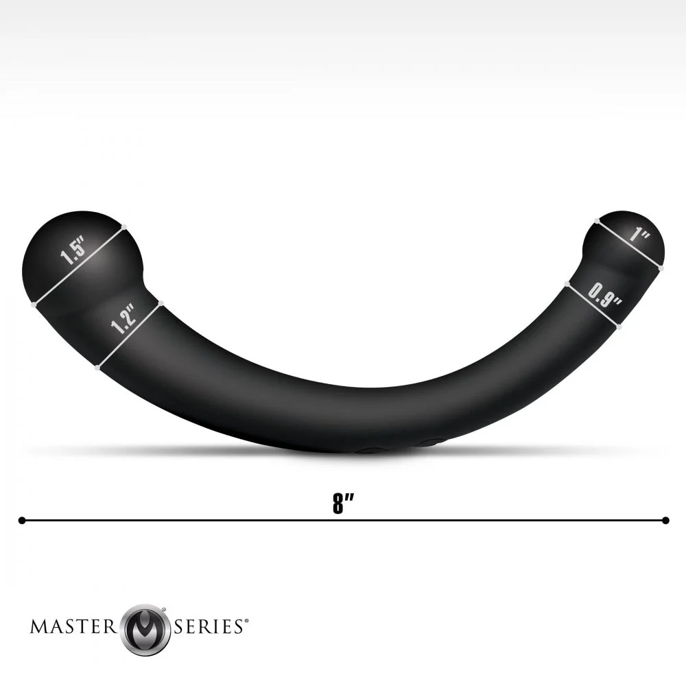 10X Vibra-Crescent Vibrating Silicone Dual-Ended Dildo - Image 9