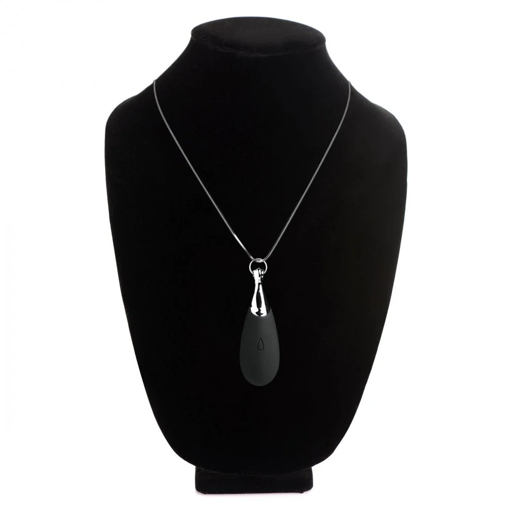 10X Vibrating Silicone Teardrop Necklace - Image 5
