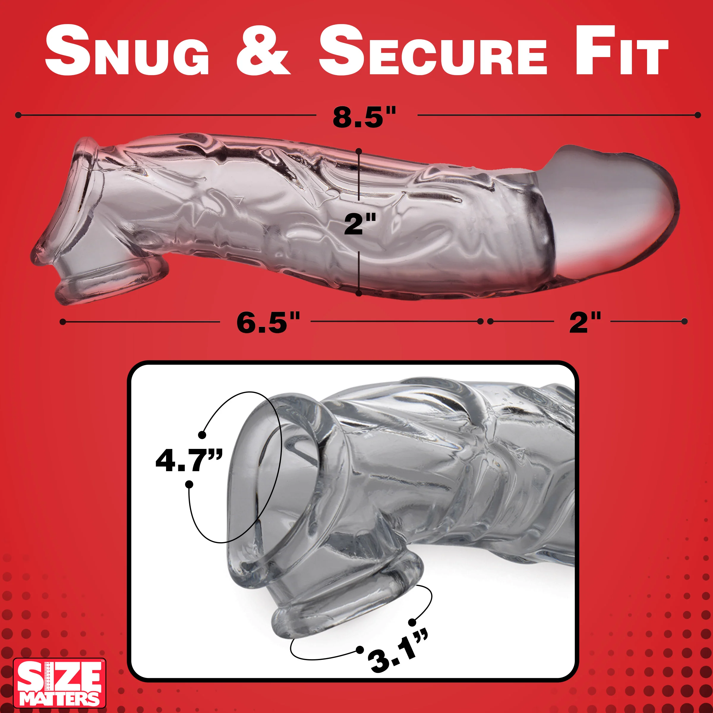 2 Inch Clear Extender Sleeve - Image 6