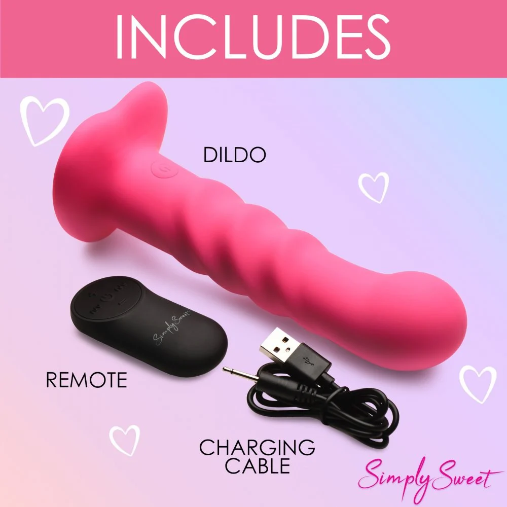 21X Vibrating Ribbed Silicone Dildo - Image 5