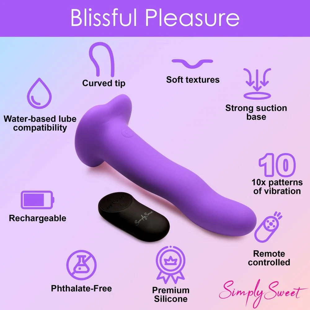 21X Vibrating Wavy Silicone Dildo - Image 4