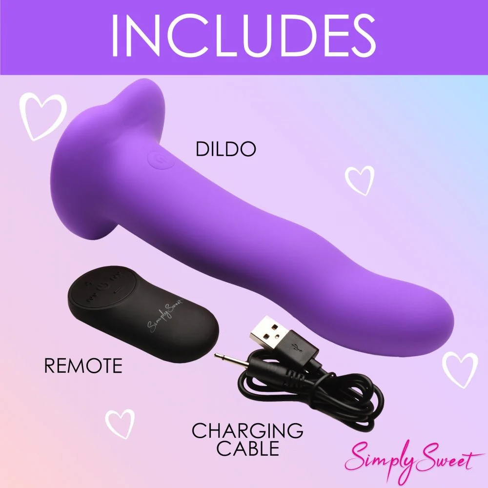 21X Vibrating Wavy Silicone Dildo - Image 7