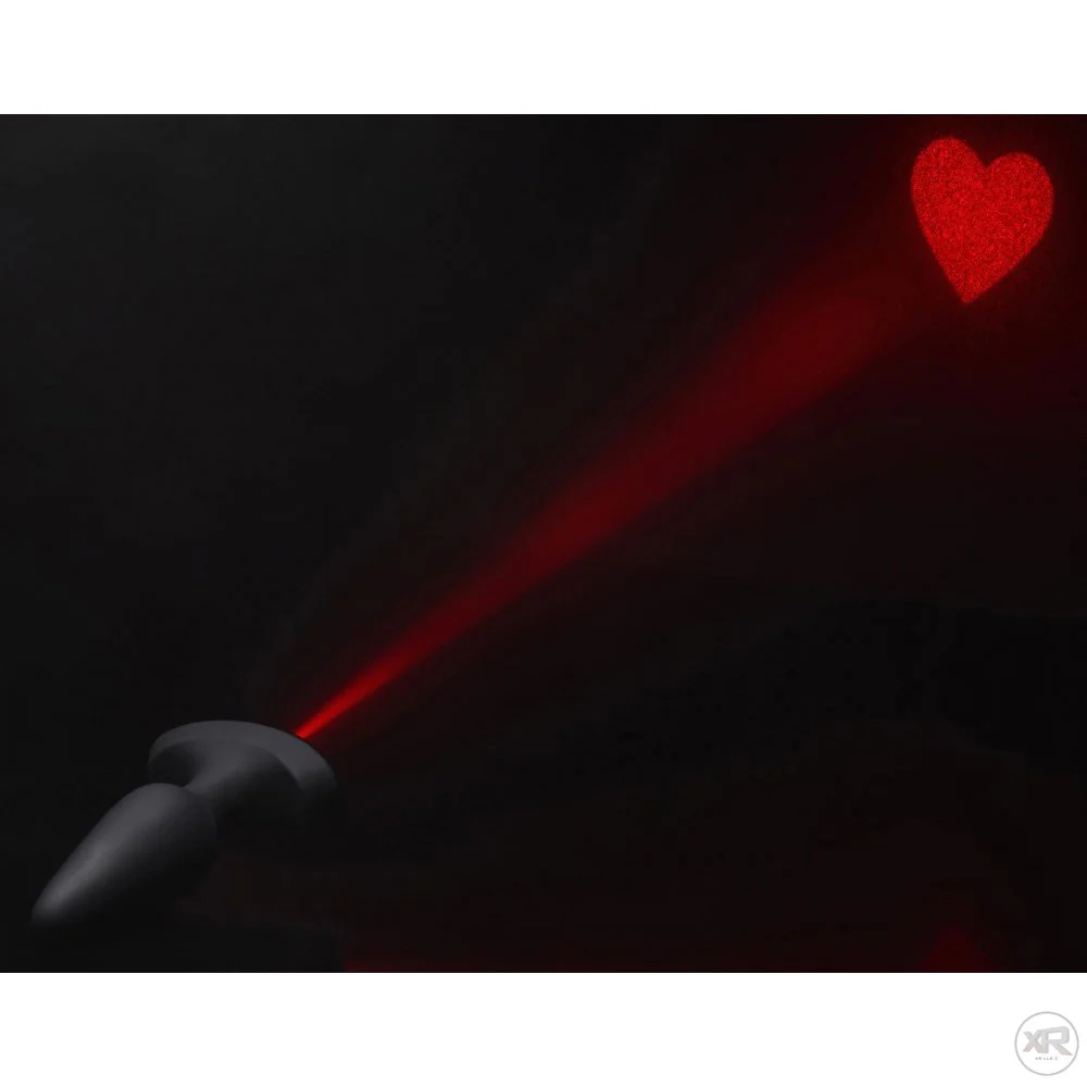 28X Laser Heart Silicone Anal Plug with Remote - Image 10