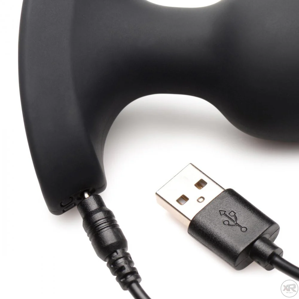 28X Laser Heart Silicone Anal Plug with Remote - Image 8
