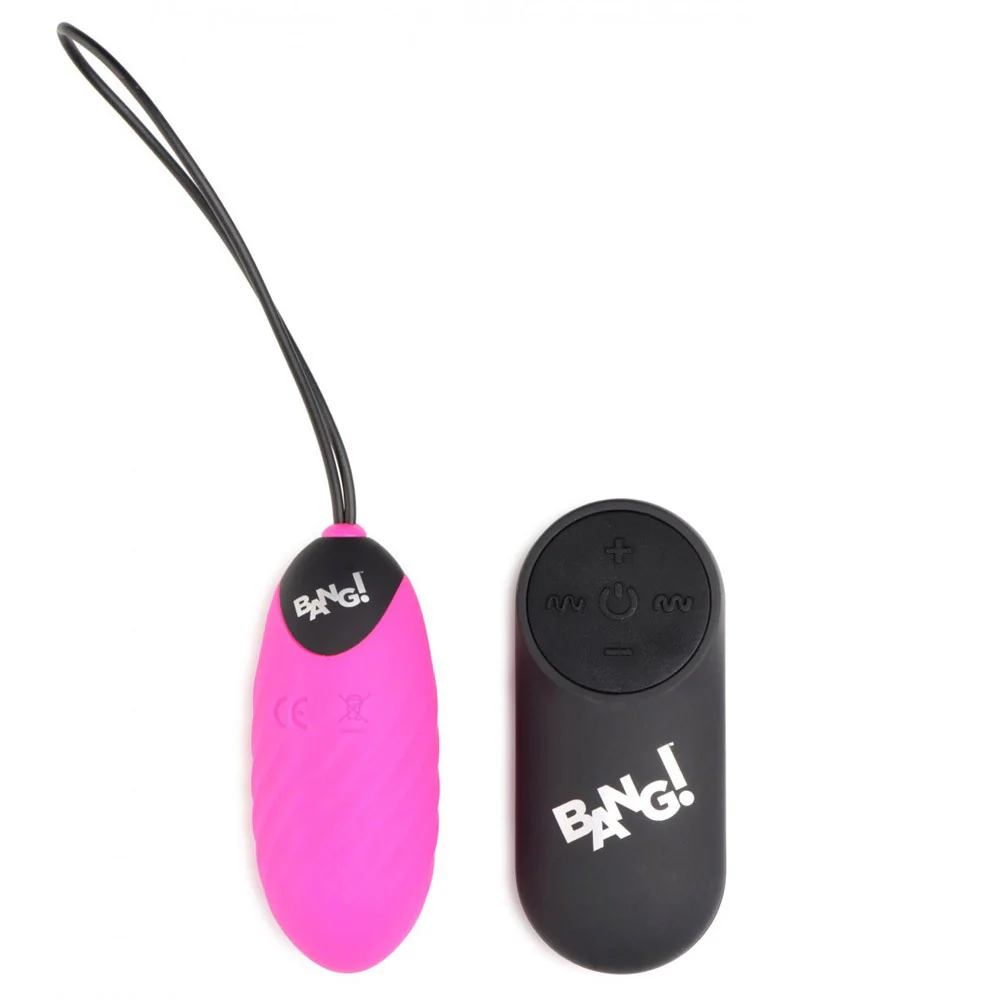 28X Nubbed Silicone Vibrating Egg with Remote Control - Image 2