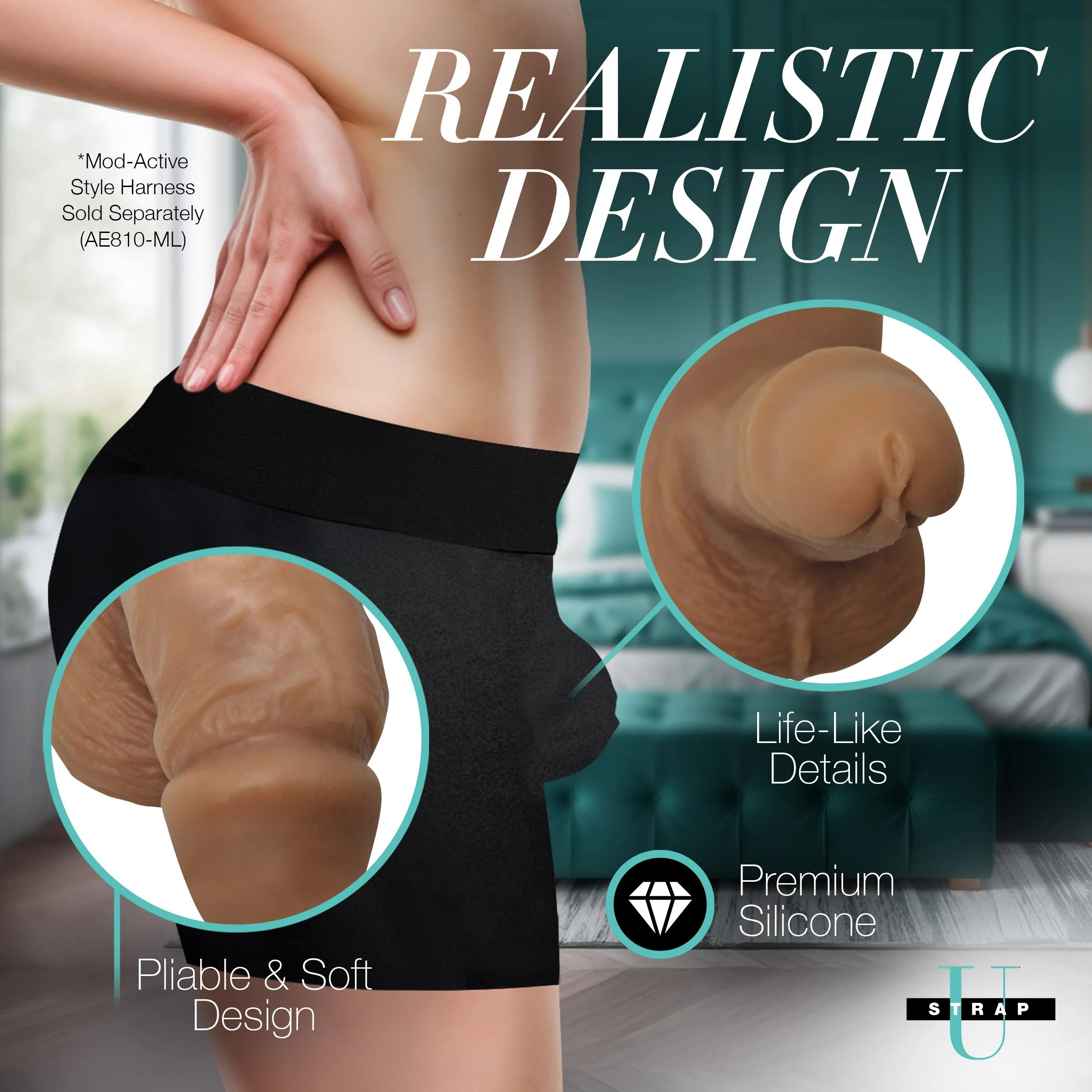 3.6" Silicone Packer Dildo - Image 3