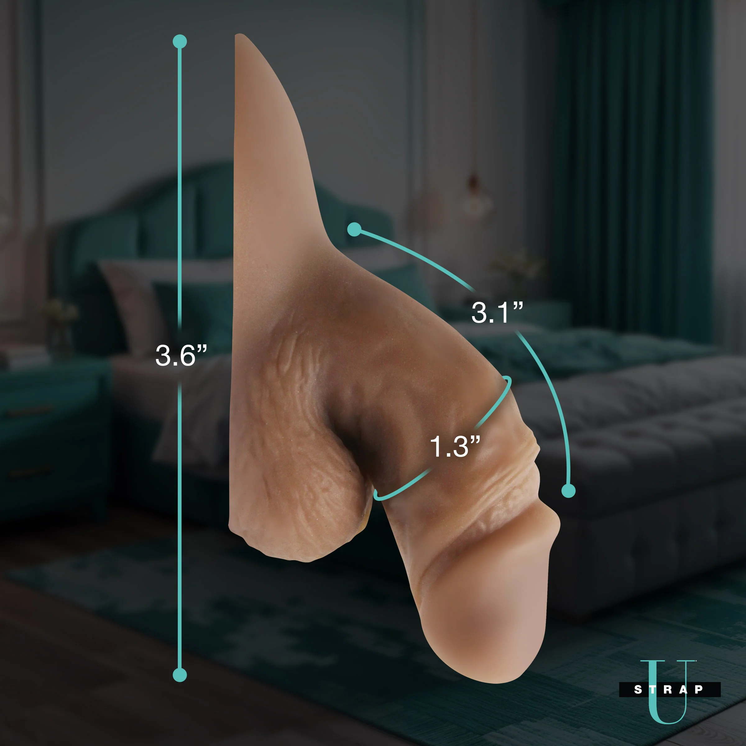 3.6" Silicone Packer Dildo - Image 4