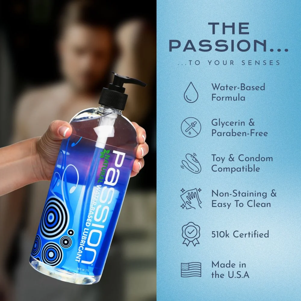 34oz Passion Natural Water-Based Lubricant - Image 4