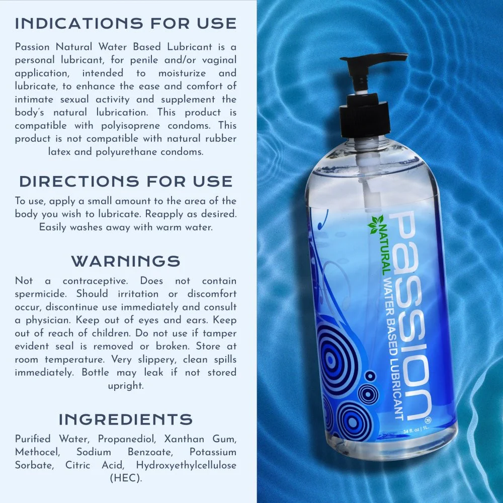 34oz Passion Natural Water-Based Lubricant - Image 6