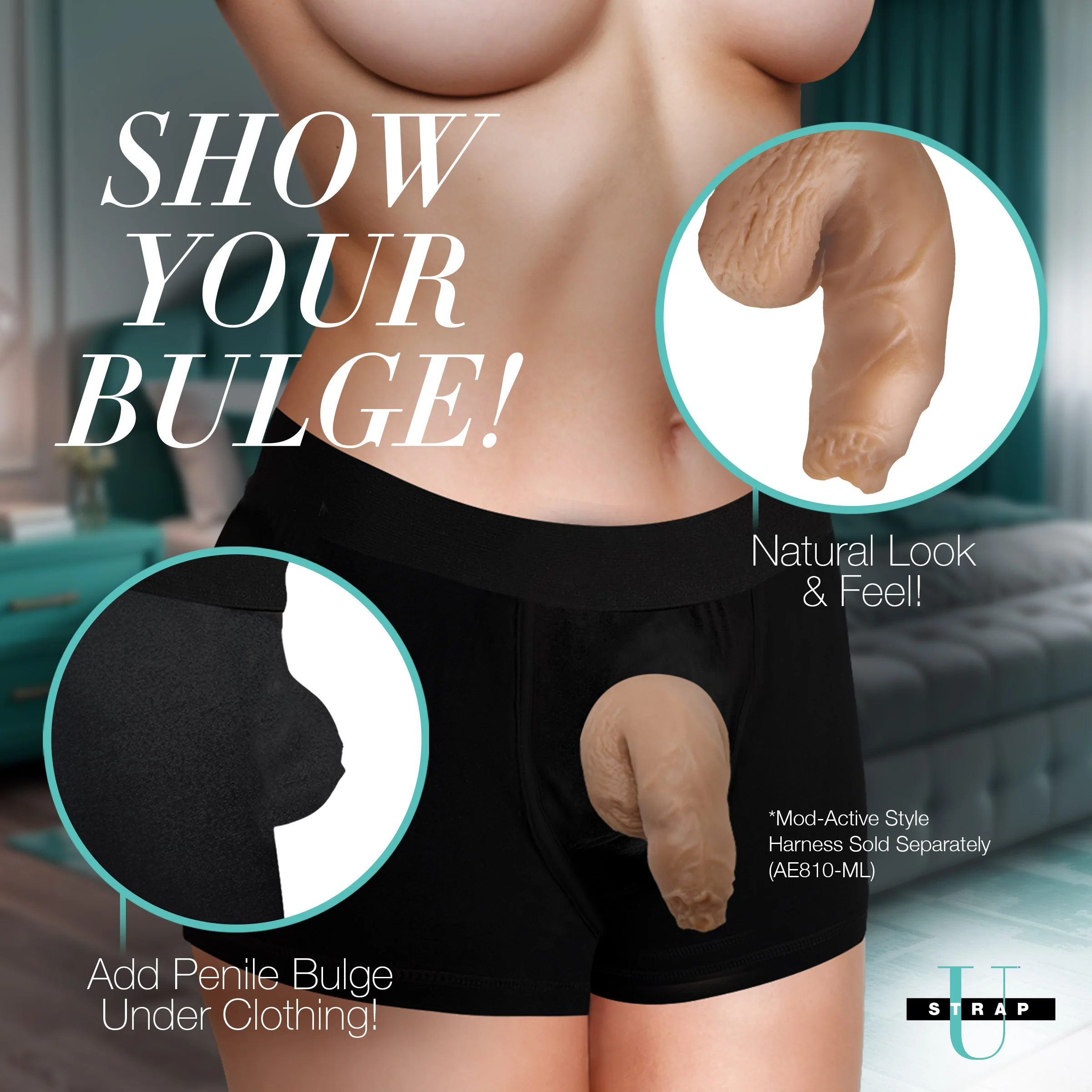 5.1" Uncut Silicone Packer Dildo - Image 2