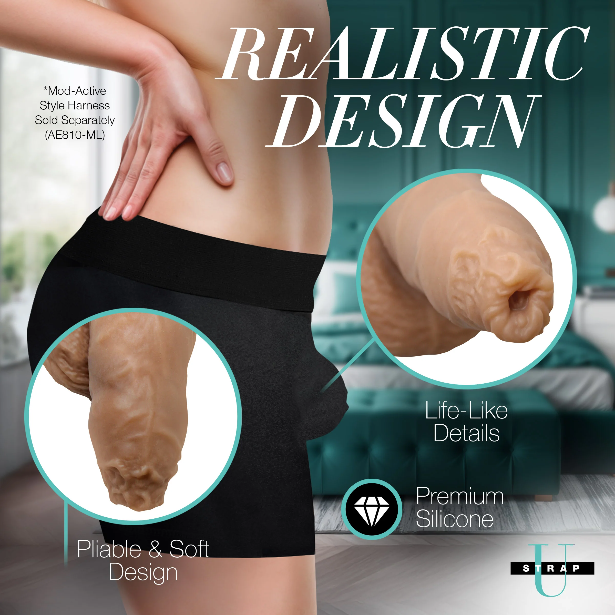 5.1" Uncut Silicone Packer Dildo - Image 3