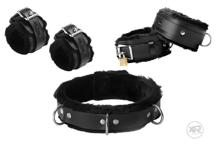 5pc Fur-Lined Bondage Kit - Image 4