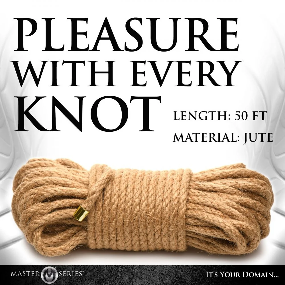 50ft Premium Braided Jute Bondage Rope - Image 3