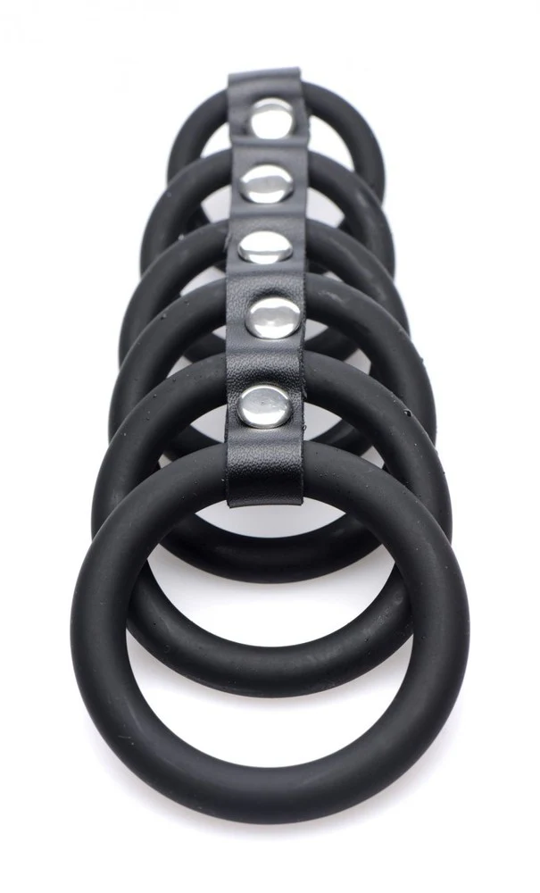 6 Ring Silicone Chastity Cage - Image 4