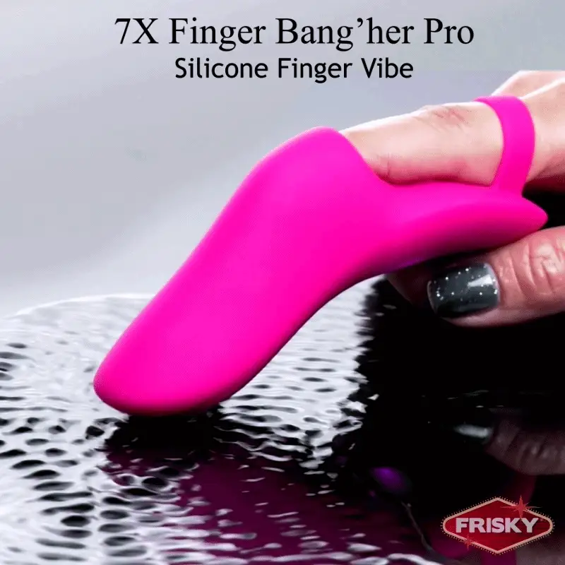 7X Finger Bang'her Pro Silicone Finger Vibe - Image 2