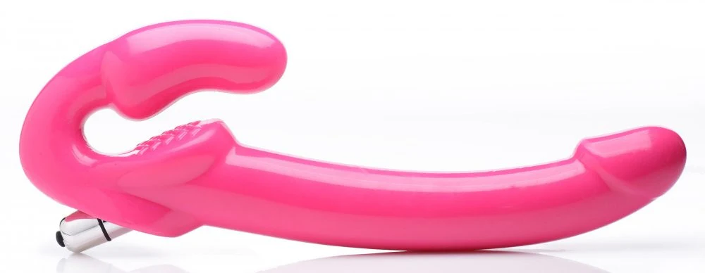 7X Revolver Slim 8 inch Vibrating Strapless Strap-on - Image 6