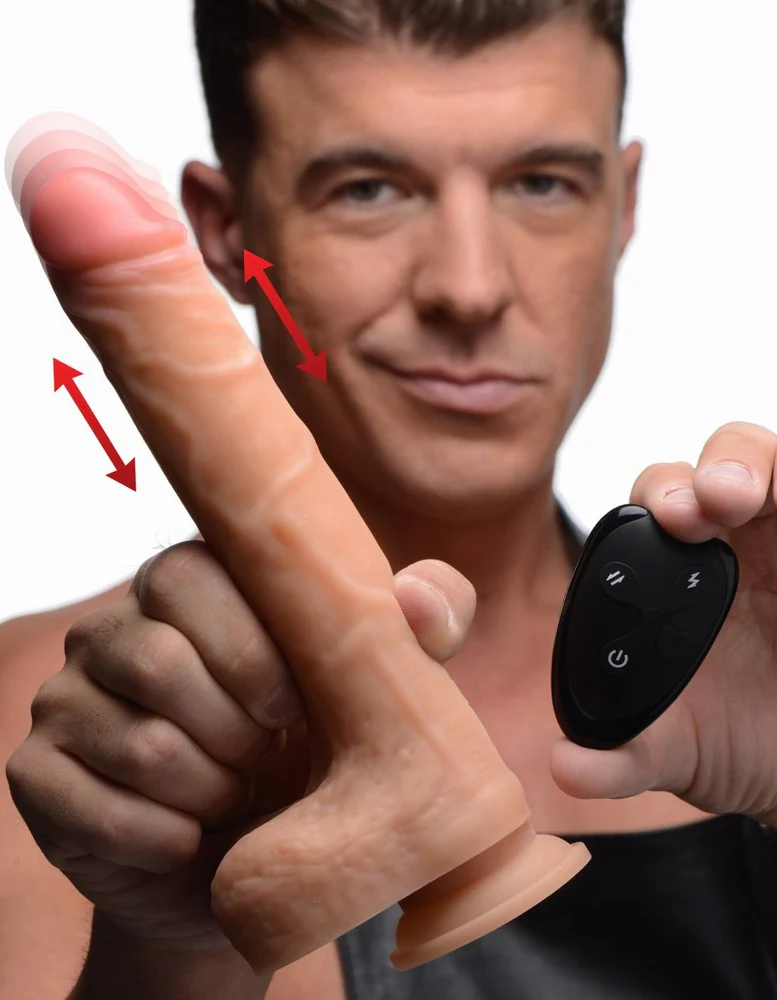 7X Thrusting & Vibrating Realistic Dildo - Image 3
