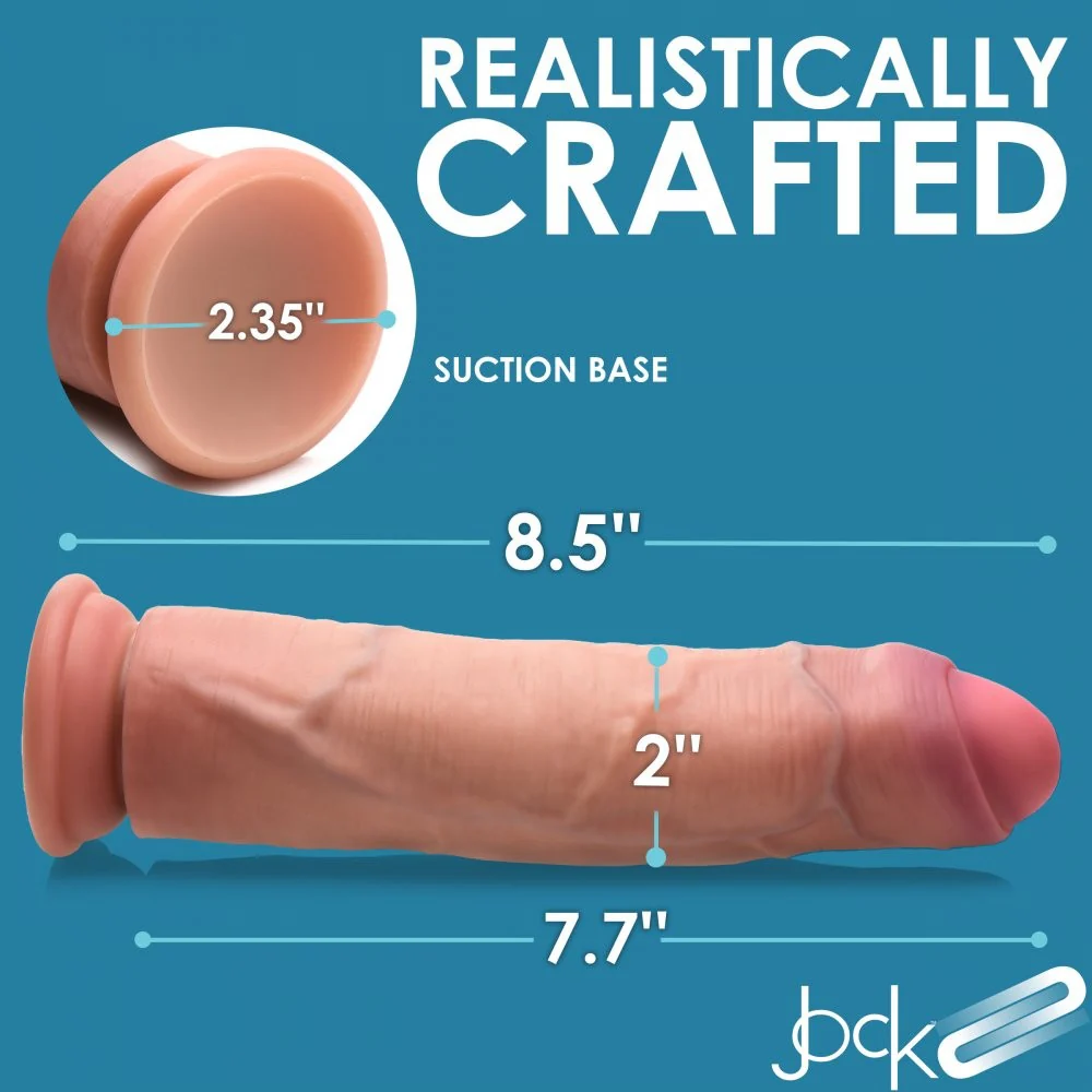 8.5 Inch Dual Density Uncut Dildo - Image 5