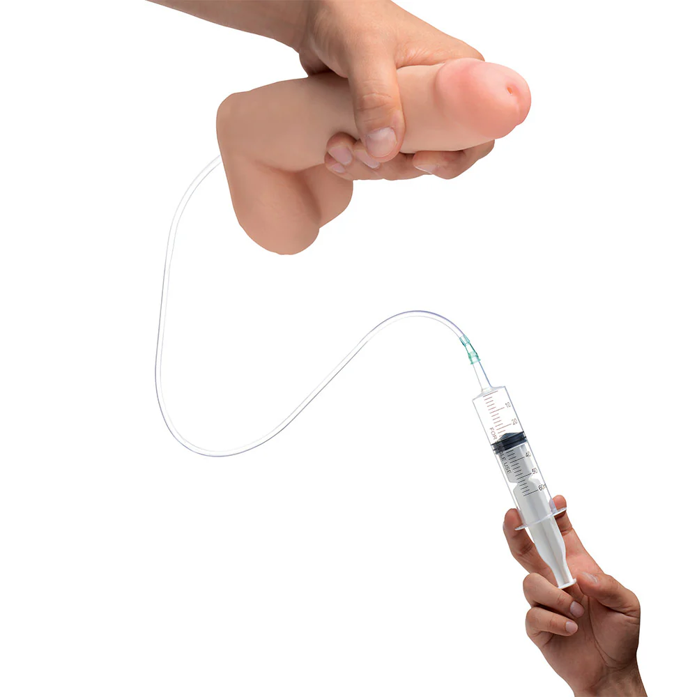 8 Inch Realistic Dual Density Squirting Dildo - Image 4