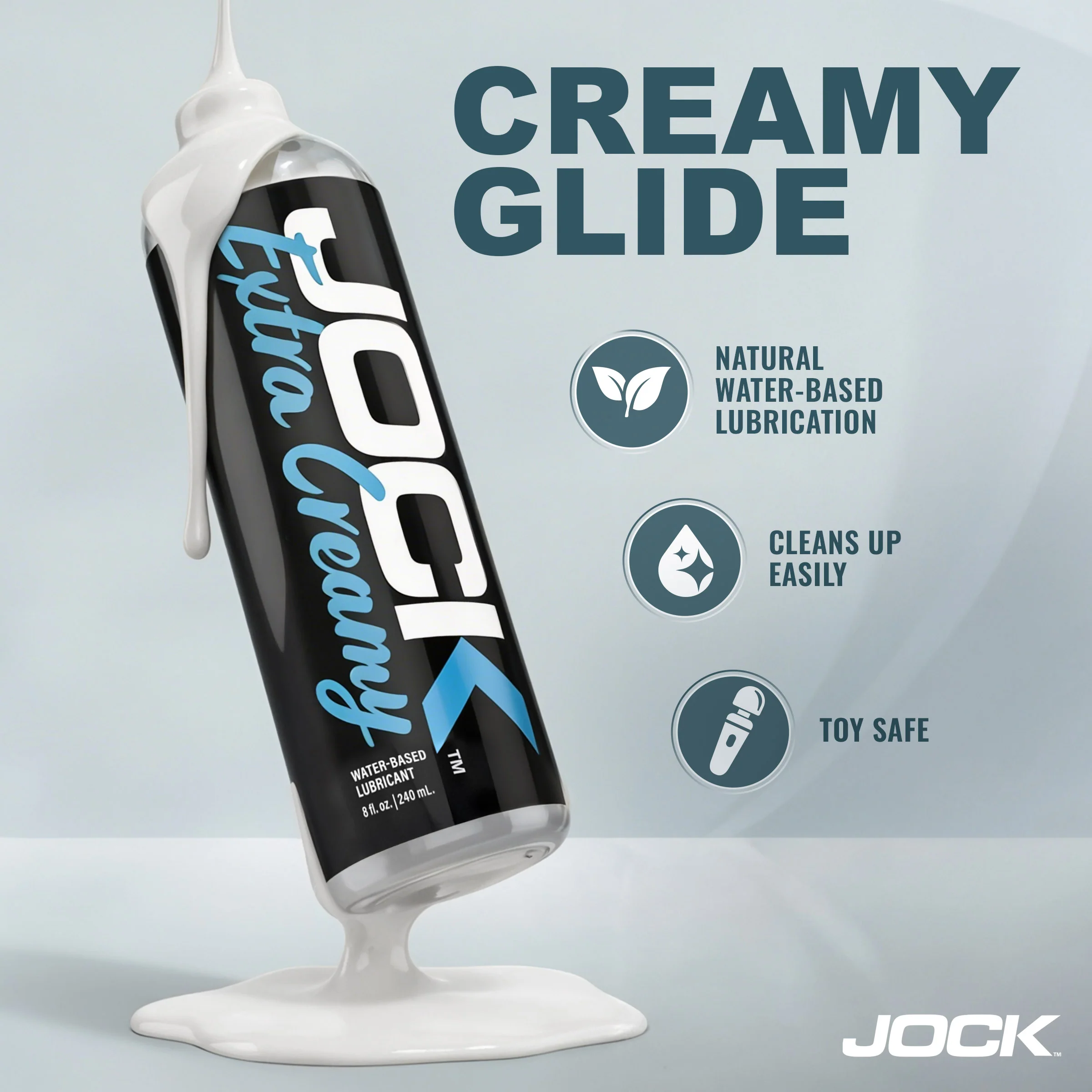 8oz JOCK Extra Creamy Water-Based Lubricant - Image 4