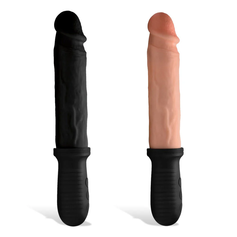 8X Auto Pounder Vibrating and Thrusting Dildo with Handle - Image 3