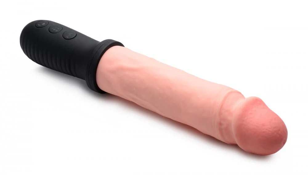 8X Auto Pounder Vibrating and Thrusting Dildo with Handle - Image 5