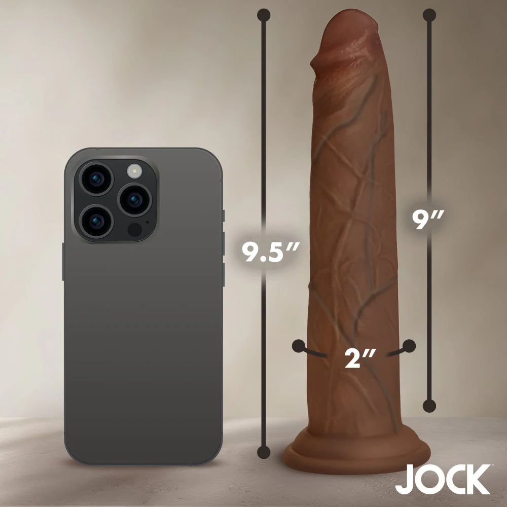 9.5 Inch Real Skin Silicone Dildo - Image 6