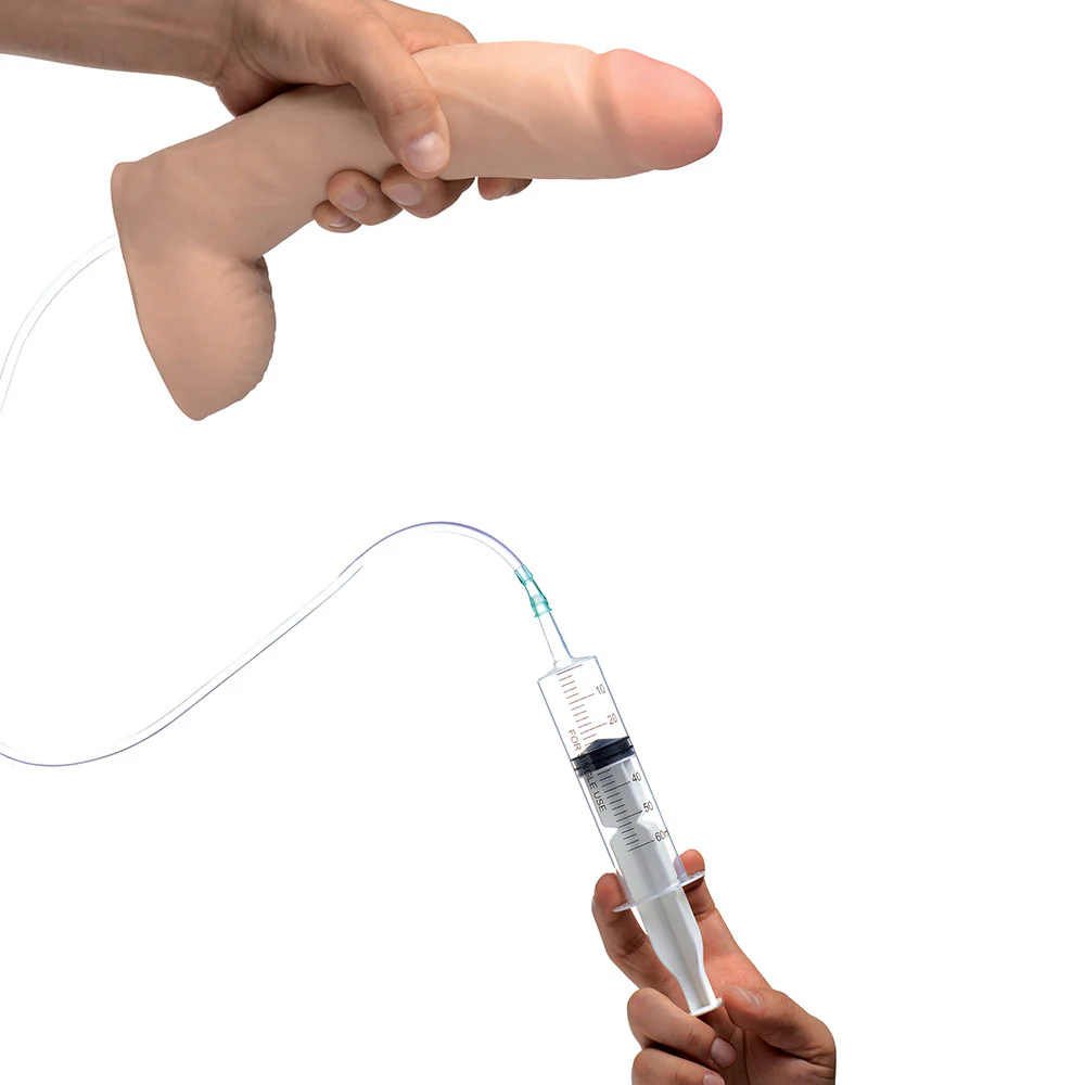 9 Inch Realistic Dual Density Squirting Dildo - Image 4