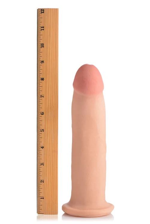 9 Inch Ultra Real Dual Layer Suction Cup Dildo without Balls - Image 2