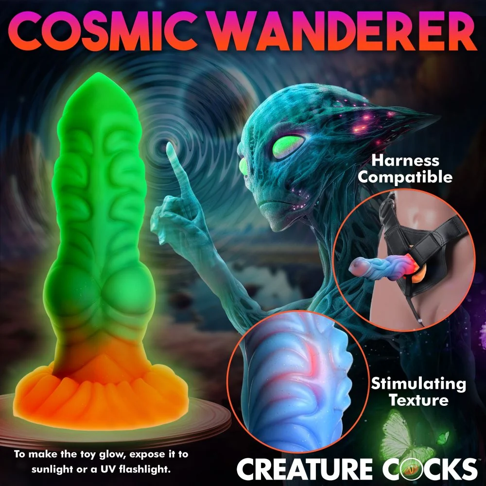 Alien Invader Glow-In-The-Dark Silicone Dildo - Image 4