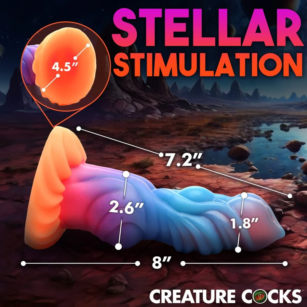 Alien Invader Glow-In-The-Dark Silicone Dildo - Image 7