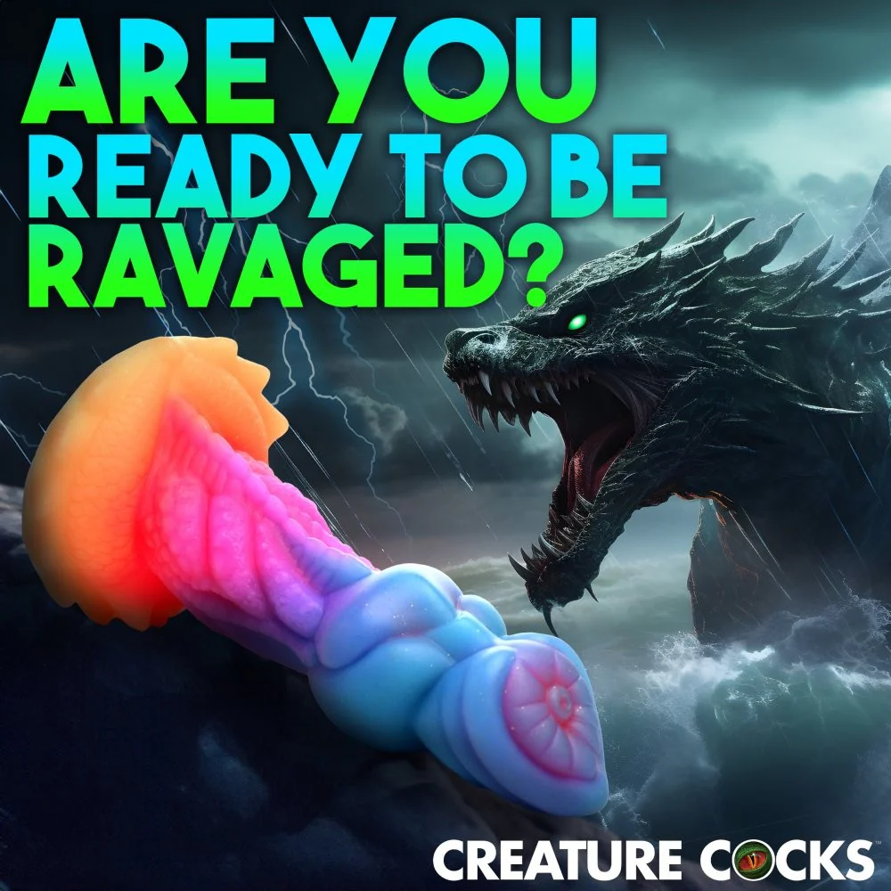 Aqua-Cock Glow-In-The-Dark Silicone Dildo - Image 4