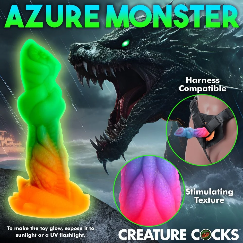 Aqua-Cock Glow-In-The-Dark Silicone Dildo - Image 8