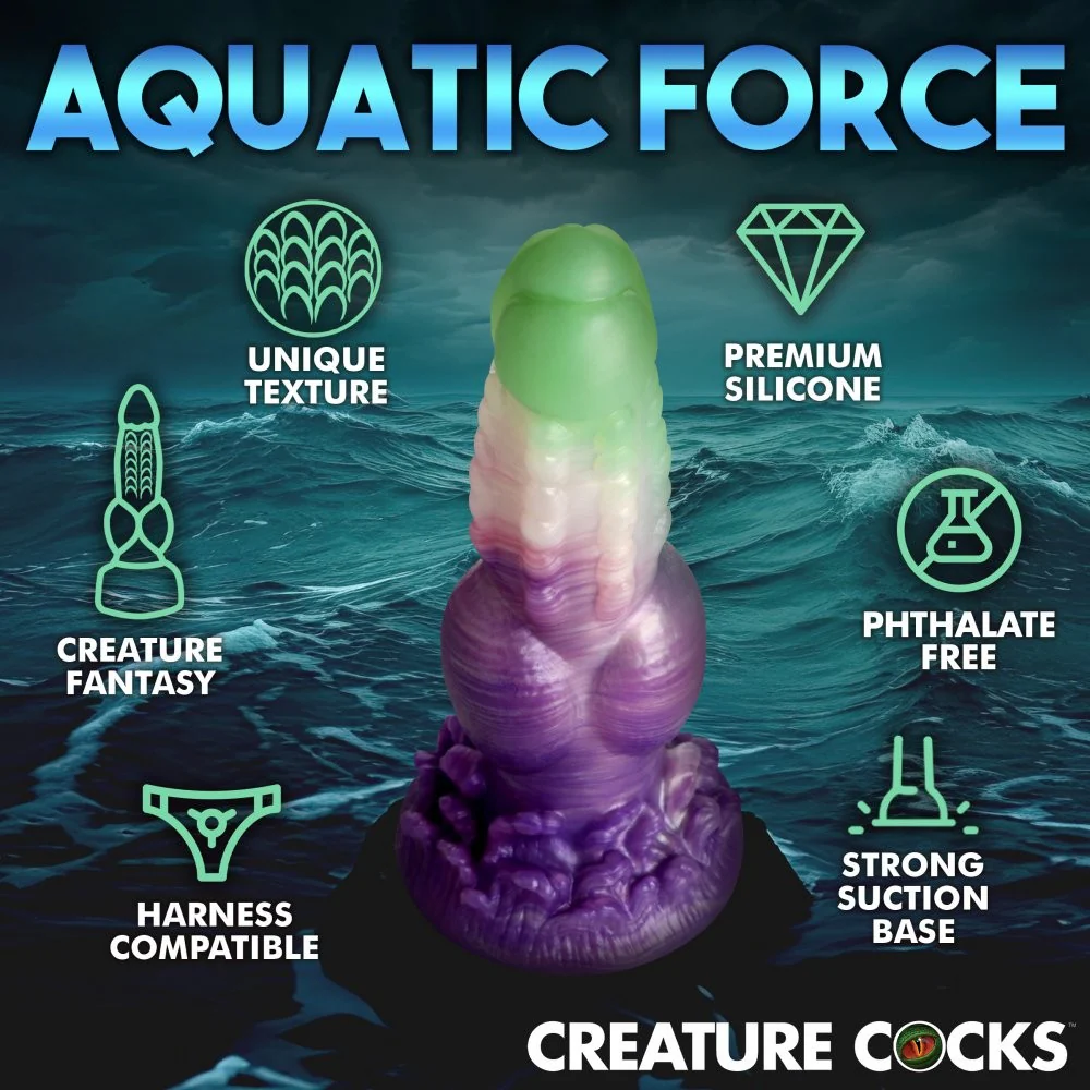 Aqua Phoenix Silicone Dildo - Image 5