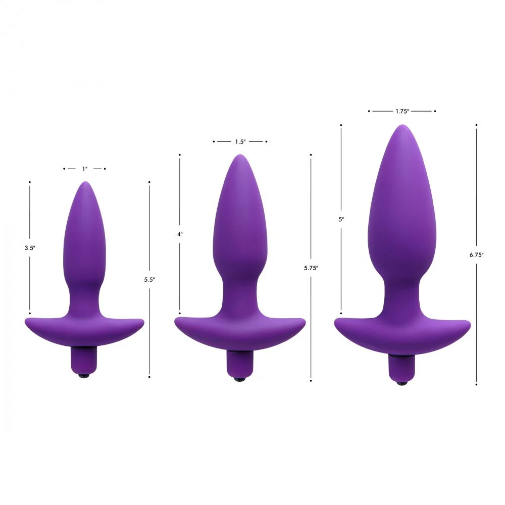 Aria Vibrating Silicone Butt Plug - Image 3