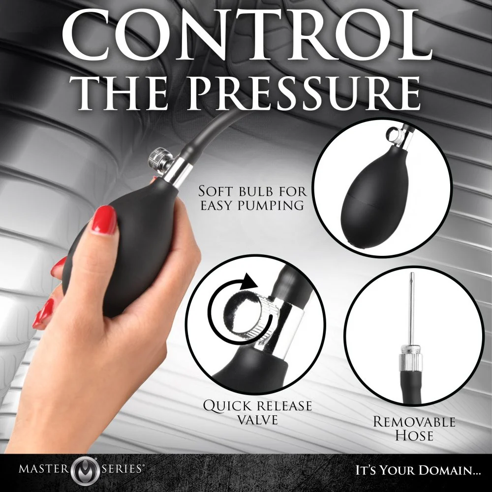 Ass Rattler Weighted Inflatable Silicone Anal Plug - Image 3